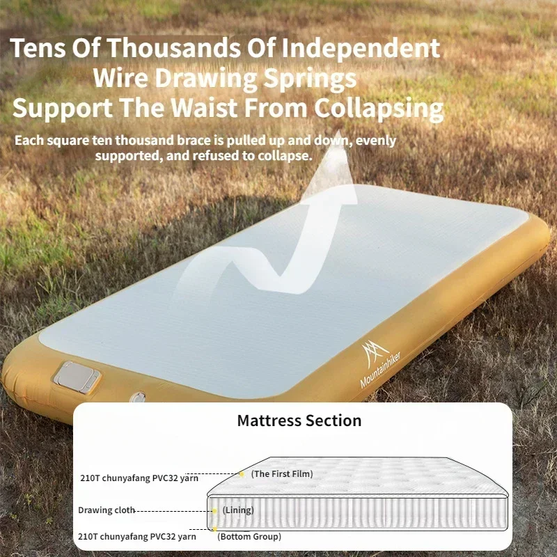 Bed Outdoor Camping - Mountainhiker 2 Person Automatic Inflation Drawing