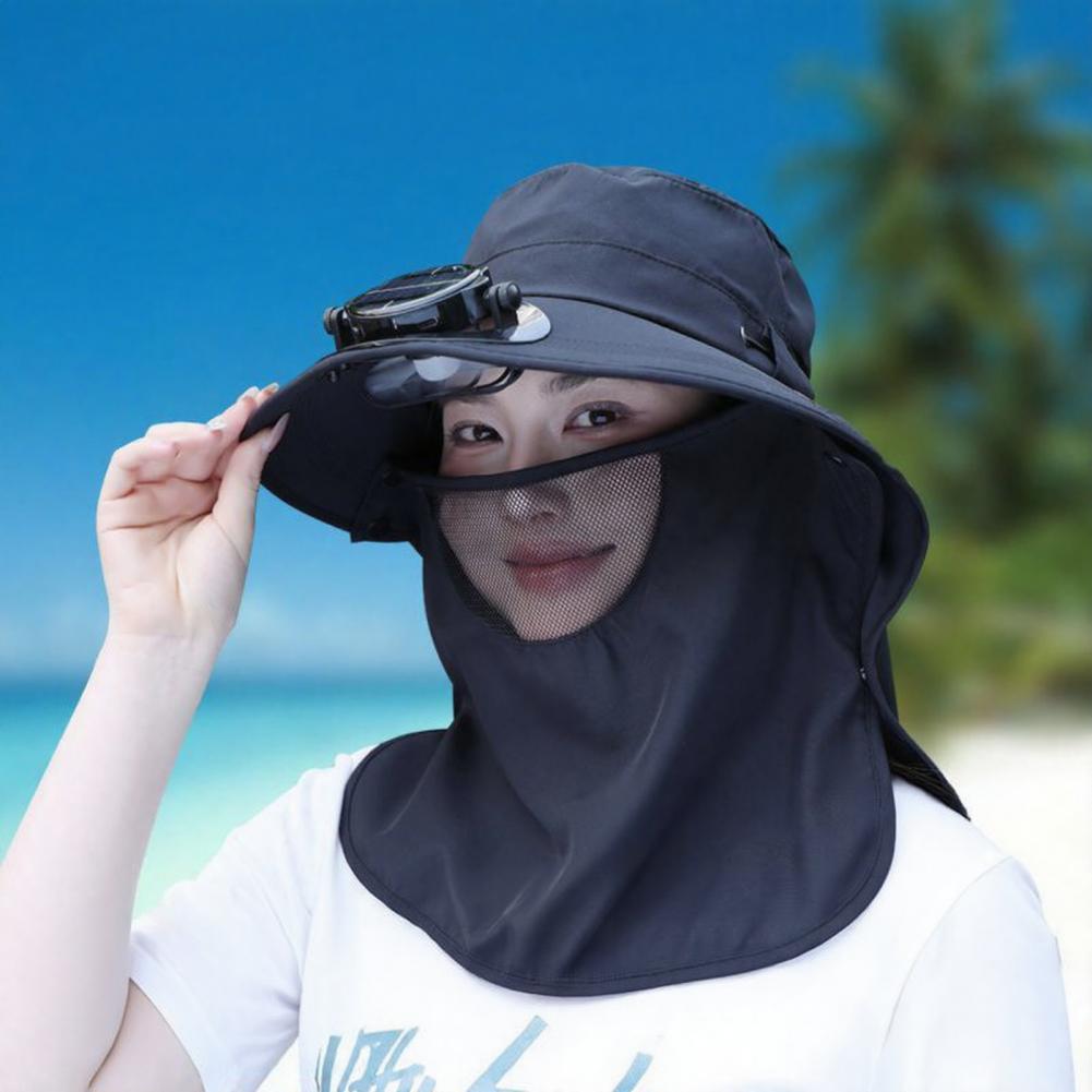 Outdoor Camping Activities For Adults - Solar Fan Hat Active Sun Hat