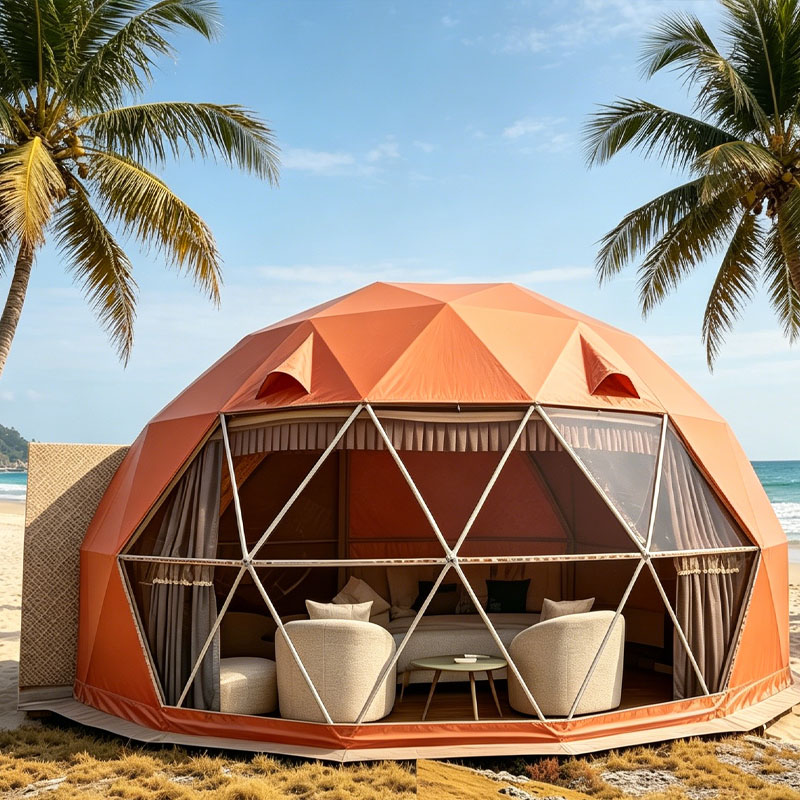 Luxury Glamping Dome House Geo - огляд і ціна Outdoor Camping Dome
