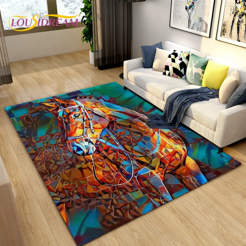 3D Light Luxury Modern Horse A - огляд і ціна Outdoor Camping Mats Large