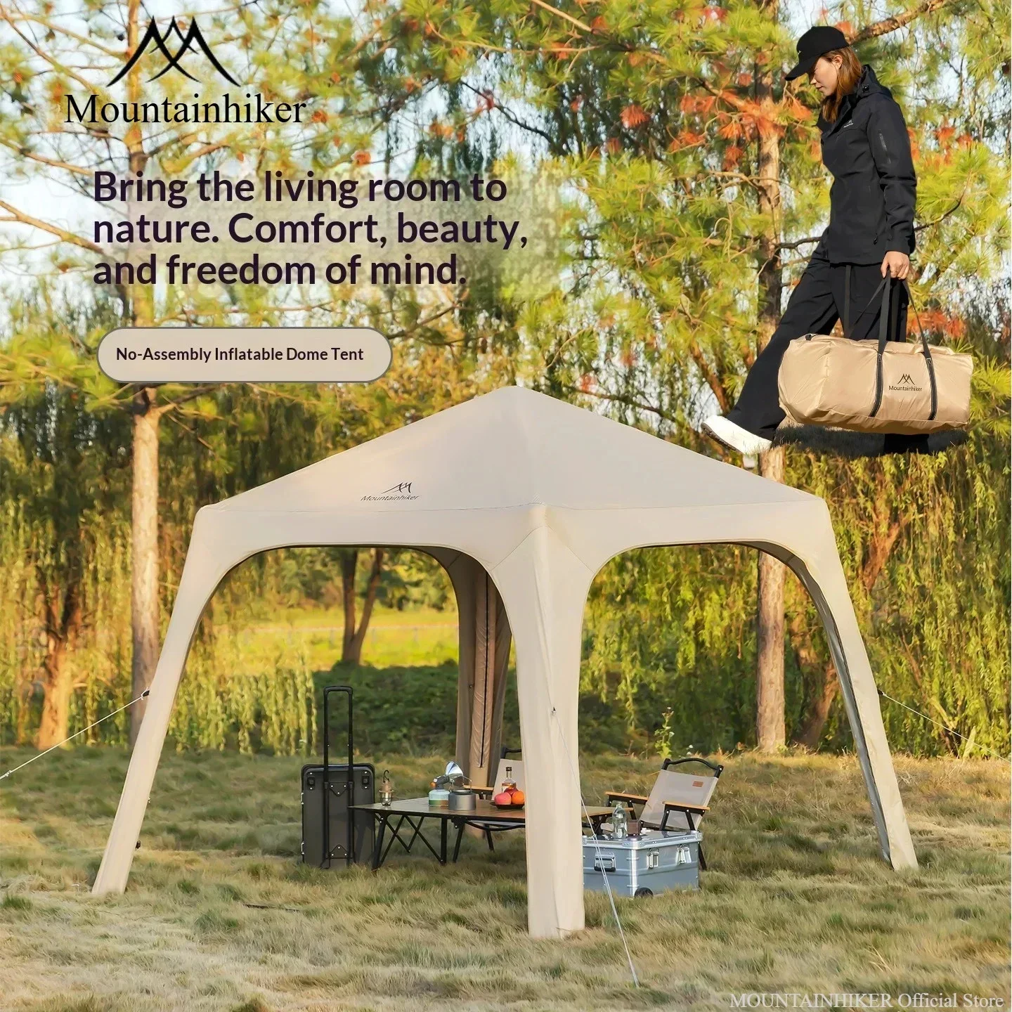 Inflatable Dome Tent, Large Ai - огляд і ціна Outdoor Camping Dome
