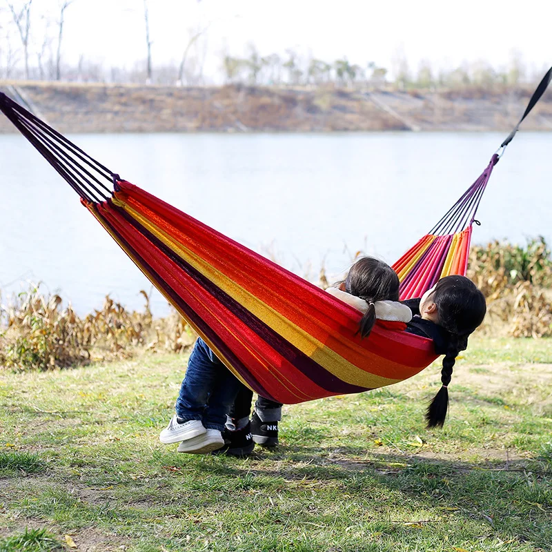 Canvas No Wooden Stick Hammock - огляд і ціна Bed Outdoor Camping