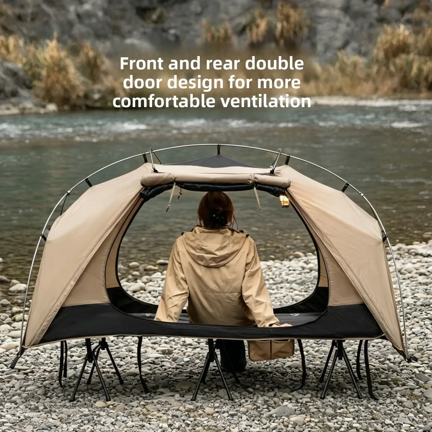 Mountainhiker Camping Cot Tent - огляд і ціна Outdoor Camping Automatic Quick Opening Tent