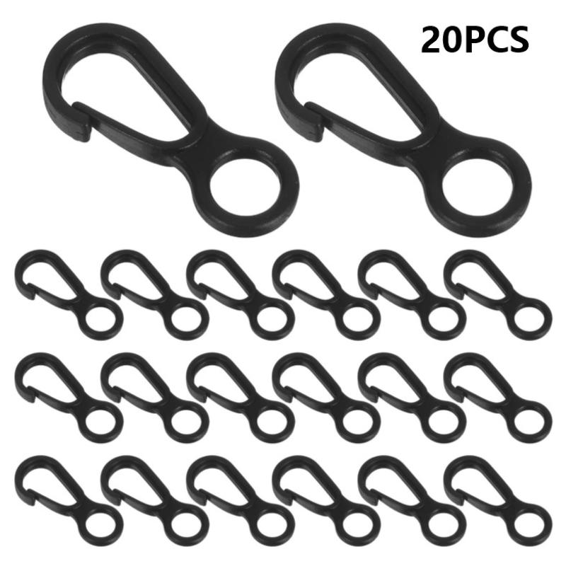 20Pcs Durable Black Plastic Sn - огляд і ціна Outdoor Activities In Camping