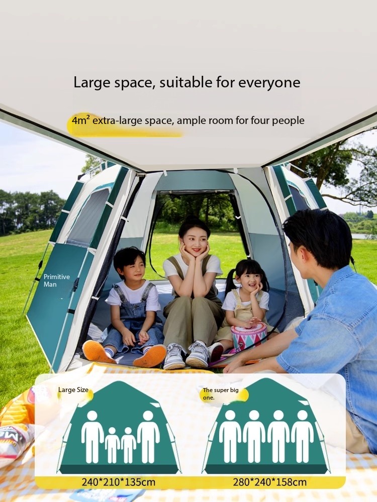 캠핑용품 땡처리 6-8 Person Camping Eq - огляд і ціна Outdoor Camping Automatic Quick Opening Tent