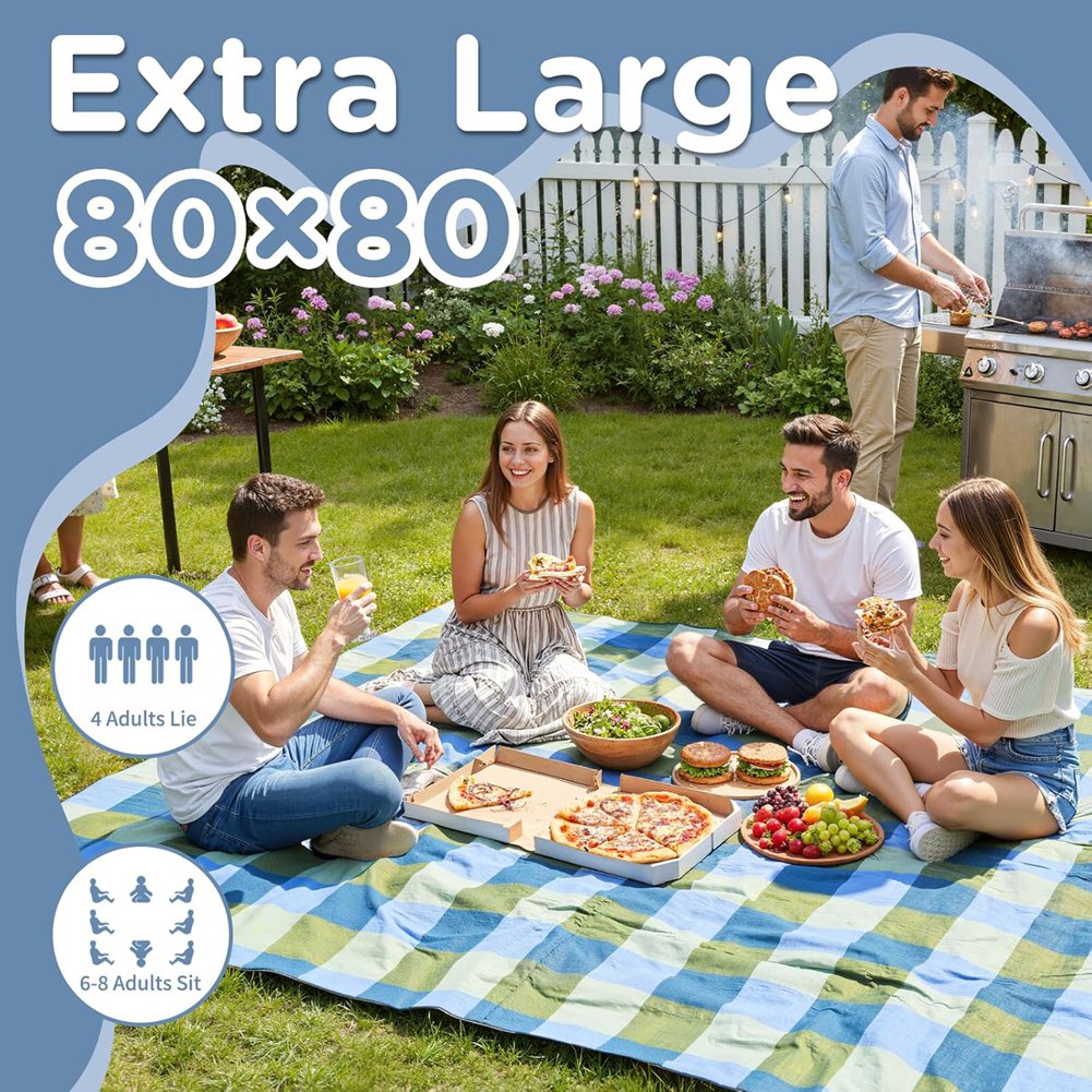 IALJ-Extra Large Waterproof Pi - огляд і ціна Outdoor Camping Mats Large