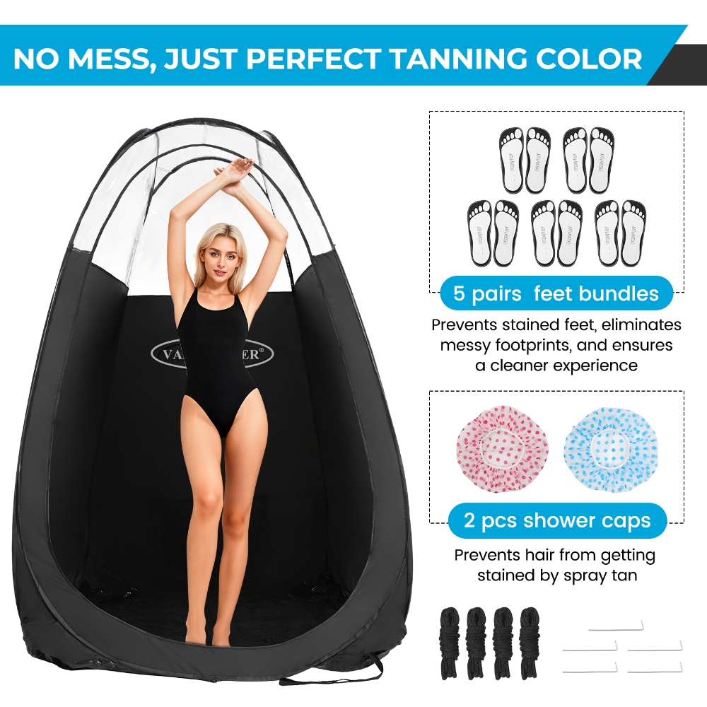 Black Spray Tanning Tent Porta - огляд і ціна Outdoor Camping Automatic Quick Opening Tent
