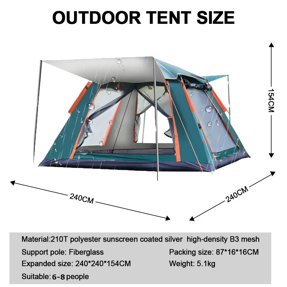 Goture Waterproof Automatic Te - огляд і ціна Outdoor Camping Dome