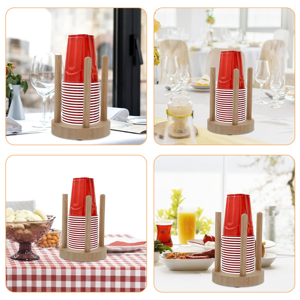 Compact Wooden Cup Holder for  - огляд і ціна Outdoor Activities In Camping