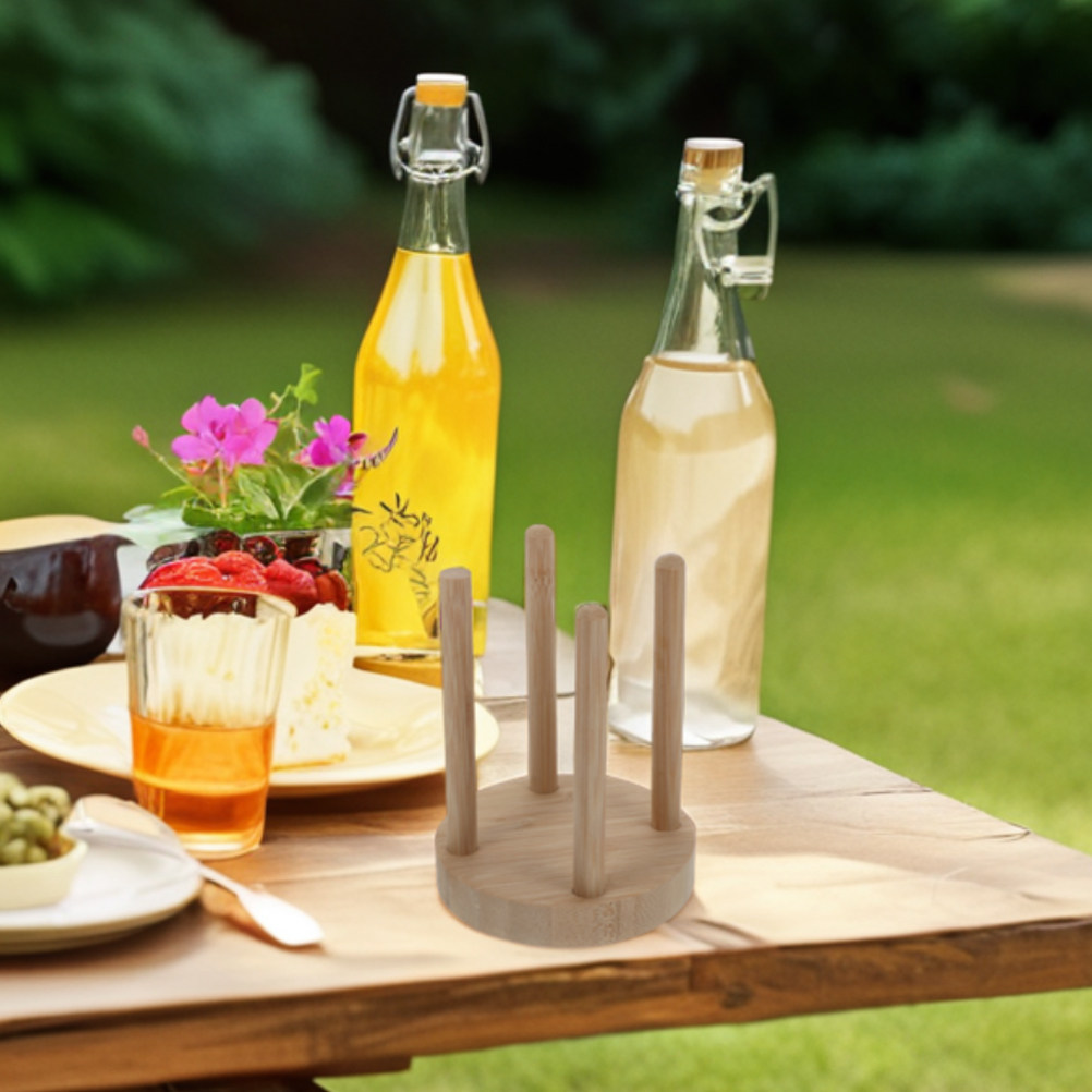 Compact Wooden Cup Holder for  - огляд і ціна Outdoor Activities In Camping