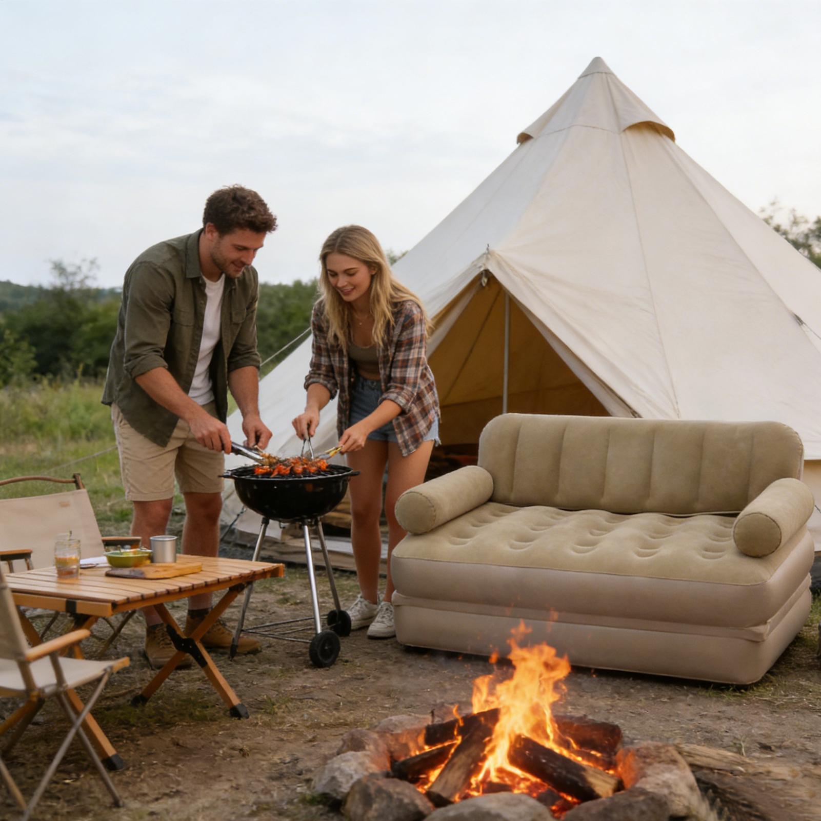 Air Sofa With Air Pump Folding - огляд і ціна Bed Outdoor Camping