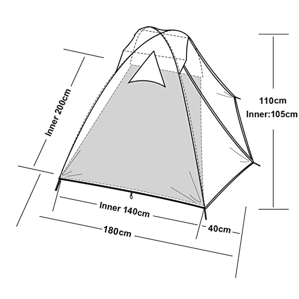 Desert&Fox 2 Person Tent Light - огляд і ціна Outdoor Camping Dome