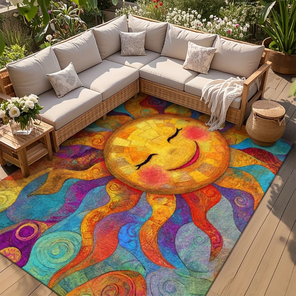 Multicolor Large Area Rug 2D F - огляд і ціна Outdoor Camping Mats Large