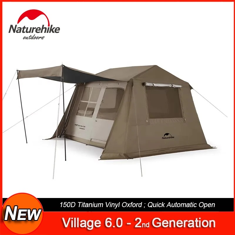 【Outdoor】Naturehike Village 6. - огляд і ціна Outdoor Camping Automatic Quick Opening Tent