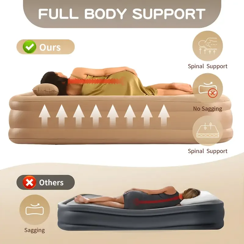 Interior Air Mattress Glamping - огляд і ціна Bed Outdoor Camping