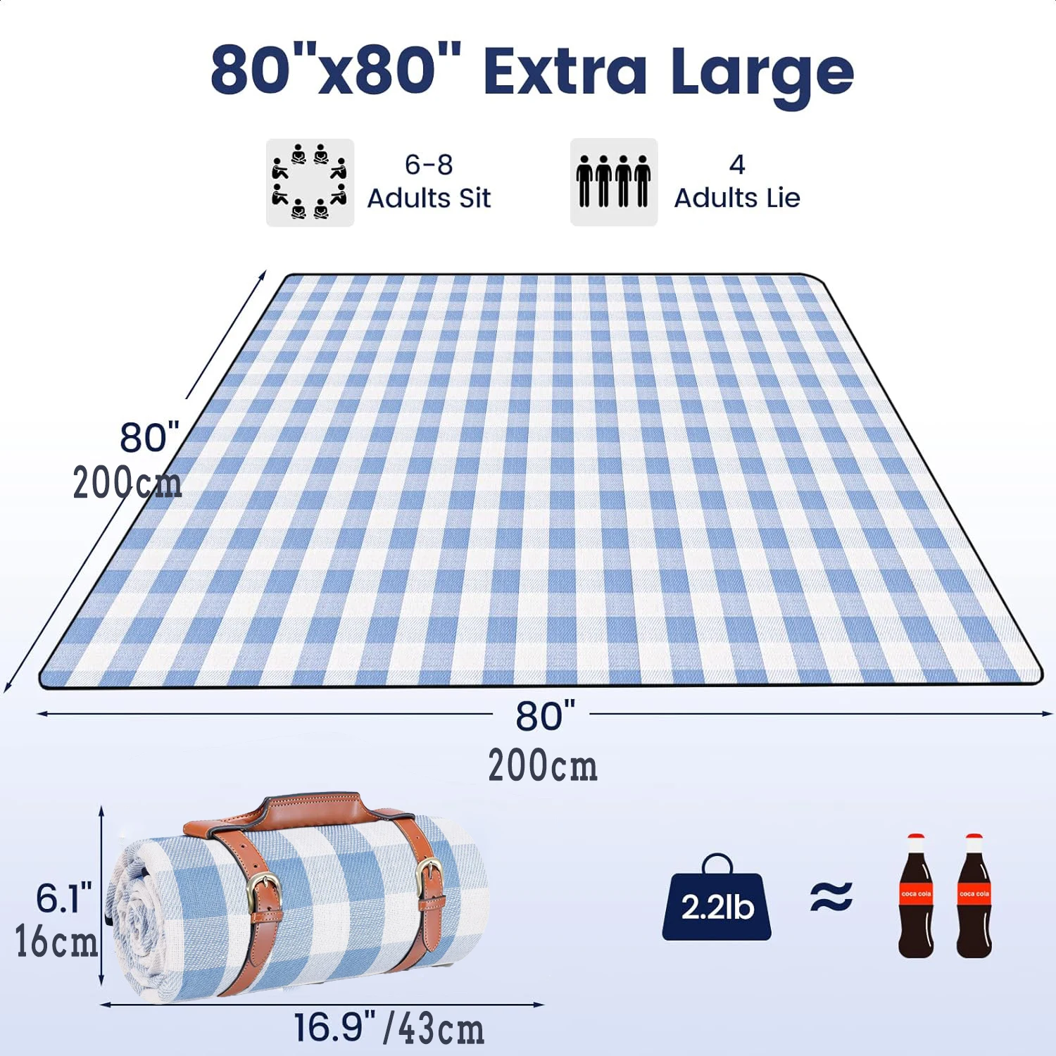 ZHUOHUA Picnic Blanket Extra L - огляд і ціна Outdoor Camping Mats Large